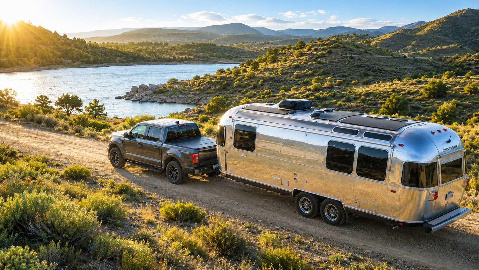 Lensun camping trailer solar solution