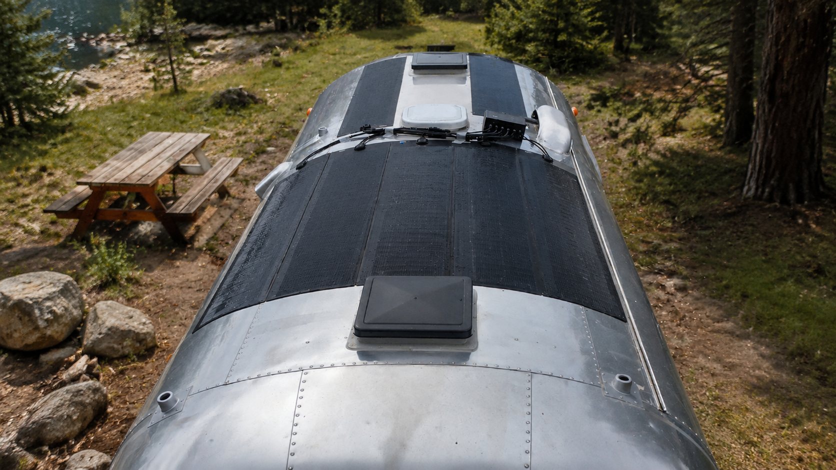 Lensun camping trailer solar solution
